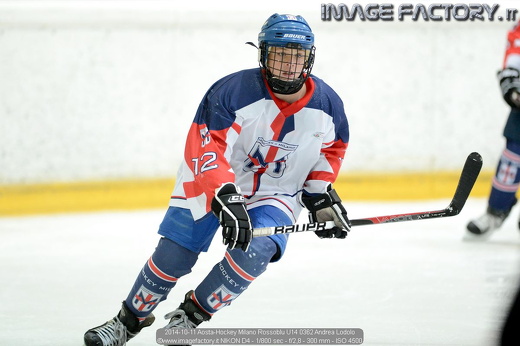 2014-10-11 Aosta-Hockey Milano Rossoblu U14 0362 Andrea Lodolo